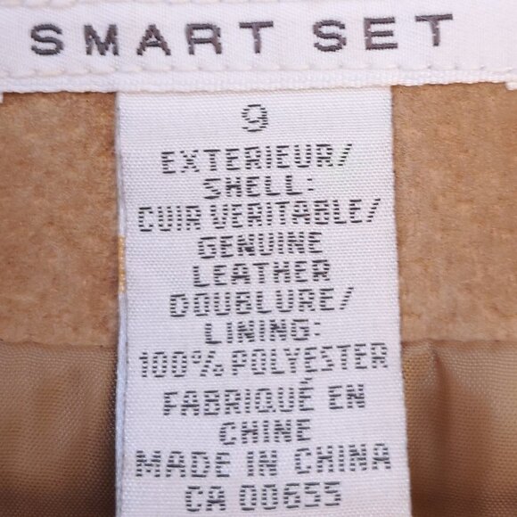 Smart Set Ladies Tan Fully Lined Size 9 Suede Skirt - Picture 3 of 10